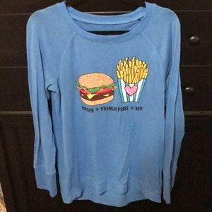 Justice Girls Size 20 Light Sweater Fast Food